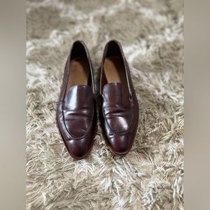 Everlane The Modern Brown Leather Slip on formal Italy size 7